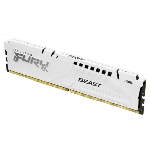 Купить ОЗУ Kingston DDR5 32GB (2x16GB) 5200Mhz FURY Beast White (KF552C40BWK2-32) с проверкой совместимости: обзор, характеристики, цена в Киеве, Днепре, Одессе, Харькове, Украине | интернет-магазин TELEMART.UA фото