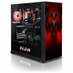 Фото Игровой ПК EVOLVE SpecialPart Diablo PC (EVSP-DPCi1360KFN407TI-D532S1TBk) Black