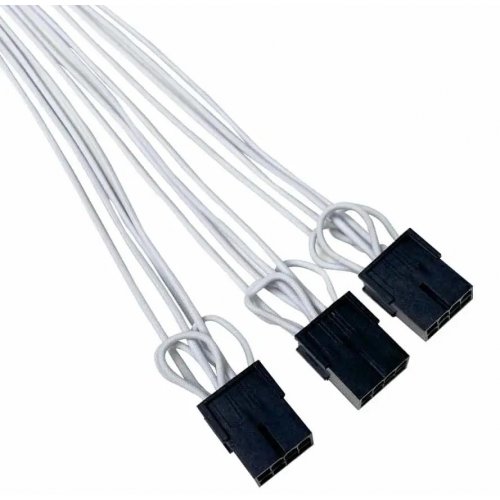 Кастомный кабель питания QUBE 12+4P VGA (QBW12+4PW) White купить в Украине: Киев, Днепр, Харьков, Одесса  | Низкая цена, отзывы, характеристики от TELEMART фото