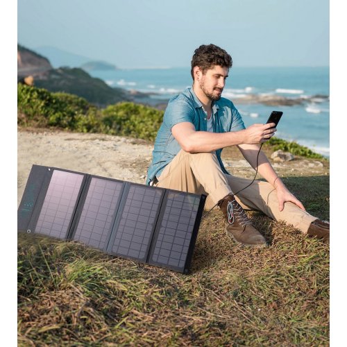 Купити Сонячна панель Choetech SC006 Solar Panel Charger 36W - ціна в Києві, Львові, Вінниці, Хмельницькому, Франківську, Україні | інтернет-магазин TELEMART.UA фото