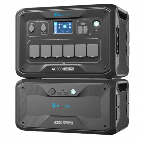 Зарядна станція з акумуляторним модулем BLUETTI AC300 3000W + B300 3072Wh купити в Україні: Київ, Львів, Хмельницький, Тернопіль, Івано-Франківськ | Низька ціна, відгуки, характеристики від TELEMART фото