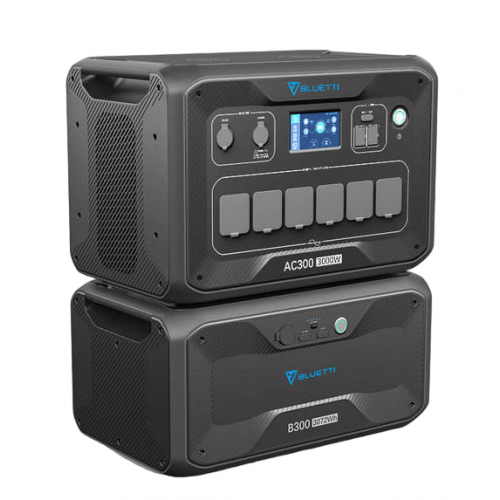 Зарядна станція з акумуляторним модулем BLUETTI AC300 3000W + B300 3072Wh купити в Україні: Київ, Львів, Хмельницький, Тернопіль, Івано-Франківськ | Низька ціна, відгуки, характеристики від TELEMART фото