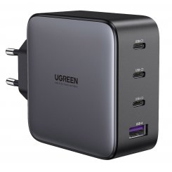 Мережевий зарядний пристрій Ugreen CD226 USB + 3 x USB Type-C 100W (90575) Grey