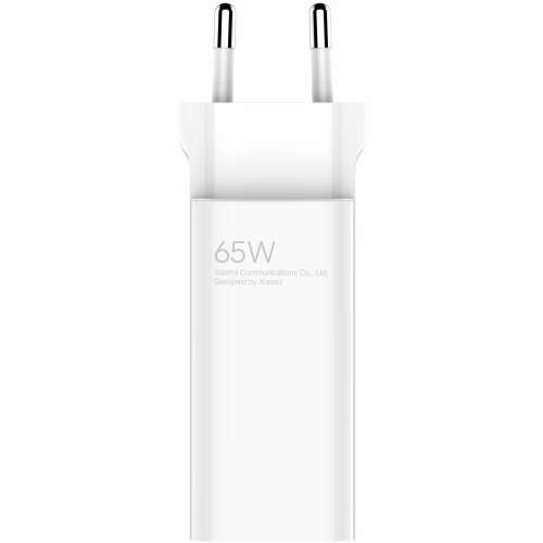 Мережевий зарядний пристрій Xiaomi USB + USB Type-C 65W (BHR5515GL) White купити в Україні: Київ, Львів, Хмельницький, Тернопіль, Івано-Франківськ | Низька ціна, відгуки, характеристики від TELEMART фото