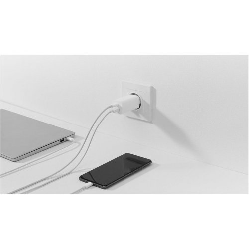 Мережевий зарядний пристрій Xiaomi USB + USB Type-C 65W (BHR5515GL) White купити в Україні: Київ, Львів, Хмельницький, Тернопіль, Івано-Франківськ | Низька ціна, відгуки, характеристики від TELEMART фото