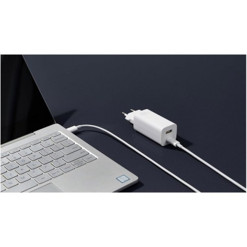 Мережевий зарядний пристрій Xiaomi USB + USB Type-C 65W (BHR5515GL) White купити в Україні: Київ, Львів, Хмельницький, Тернопіль, Івано-Франківськ | Низька ціна, відгуки, характеристики від TELEMART фото