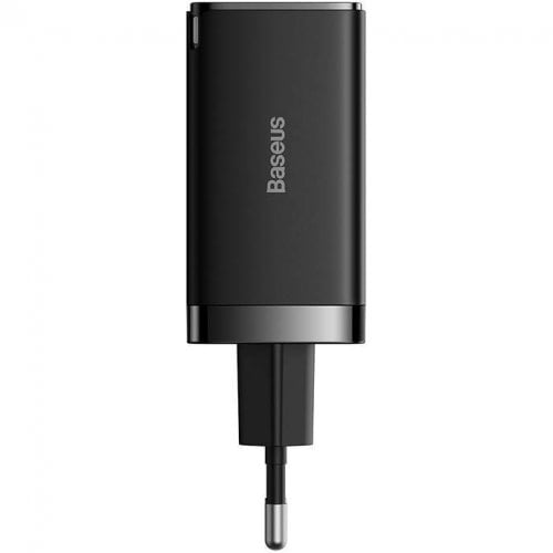 Купити Мережевий зарядний пристрій Baseus GaN5 Pro USB + 2 USB Type-C 65W (CCGP120201) Black - ціна в Києві, Львові, Вінниці, Хмельницькому, Франківську, Україні | інтернет-магазин TELEMART.UA фото