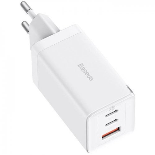 Купить Сетевое зарядное устройство Baseus GaN5 Pro USB + 2 USB Type-C 65W (CCGP120202) White - цена в Харькове, Киеве, Днепре, Одессе
в интернет-магазине Telemart фото