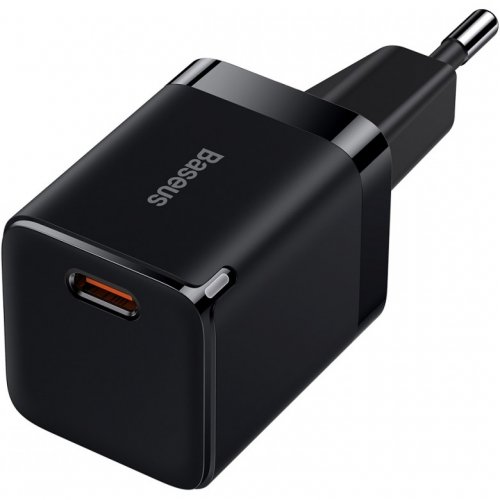 Купити Мережевий зарядний пристрій Baseus GAN3 USB Type-C 30W (CCGN010101) Black - ціна в Києві, Львові, Вінниці, Хмельницькому, Франківську, Україні | інтернет-магазин TELEMART.UA фото