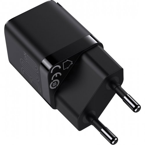 Купити Мережевий зарядний пристрій Baseus GAN3 USB Type-C 30W (CCGN010101) Black - ціна в Києві, Львові, Вінниці, Хмельницькому, Франківську, Україні | інтернет-магазин TELEMART.UA фото