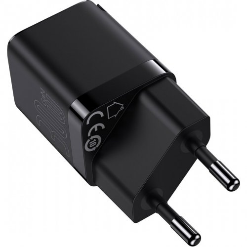 Купить Сетевое зарядное устройство Baseus GAN3 USB Type-C 30W (CCGN010101) Black - цена в Харькове, Киеве, Днепре, Одессе
в интернет-магазине Telemart фото