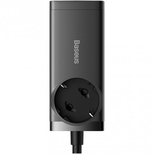 Купити Мережевий зарядний пристрій Baseus GaN3 Pro Desktop Powerstrip AC + 2 x USB + 2 USB Type-C 65W (PSZM000901) Black - ціна в Києві, Львові, Вінниці, Хмельницькому, Франківську, Україні | інтернет-магазин TELEMART.UA фото