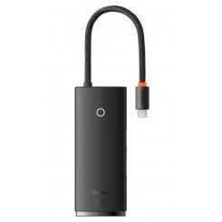 USB-хаб Baseus Lite Series USB Type-C 5 in 1 (WKQX040001) Black
