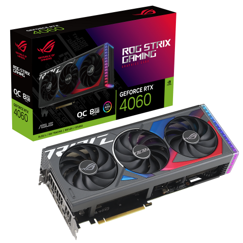 Продать Видеокарта Asus ROG GeForce RTX 4060 Strix OC 8192MB (ROG-STRIX-RTX4060-O8G-GAMING) по Trade-In интернет-магазине Телемарт - Киев, Днепр, Украина фото