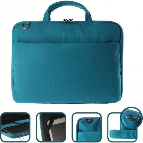 Сумка Tucano 14" Darkolor (BDA1314-Z) Blue купити в Україні: Київ, Львів, Хмельницький, Тернопіль, Івано-Франківськ | Низька ціна, відгуки, характеристики від TELEMART фото