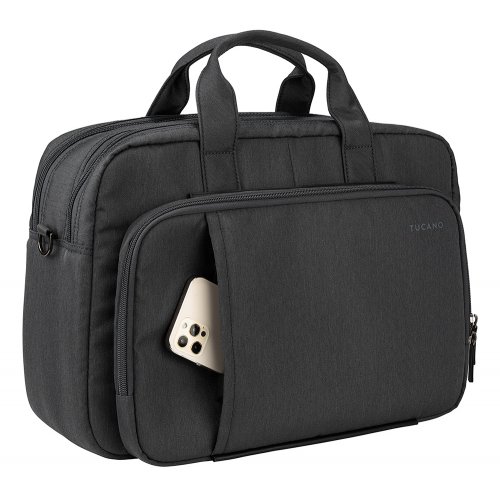 Сумка Tucano 15.6" Flash (BFLASH15-BK) Black купить в Украине: Киев, Днепр, Харьков, Одесса  | Низкая цена, отзывы, характеристики от TELEMART фото