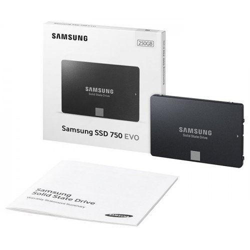 Продать SSD-диск Samsung 750 EVO 250GB 2.5" (MZ-750250BW) по Trade-In интернет-магазине Телемарт - Киев, Днепр, Украина фото