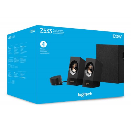 Купить Акустическая система Logitech Z533 Black - цена в Харькове, Киеве, Днепре, Одессе
в интернет-магазине Telemart фото