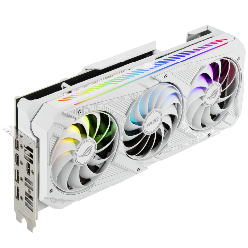 Фото Видеокарта Asus ROG GeForce RTX 3070 STRIX OC White 8192MB (ROG-STRIX-RTX3070-O8G-WHITE-V2 FR) Factory Recertified