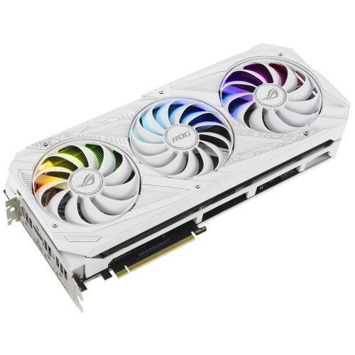 Фото Відеокарта Asus ROG GeForce RTX 3070 STRIX OC White 8192MB (ROG-STRIX-RTX3070-O8G-WHITE-V2 FR) Factory Recertified