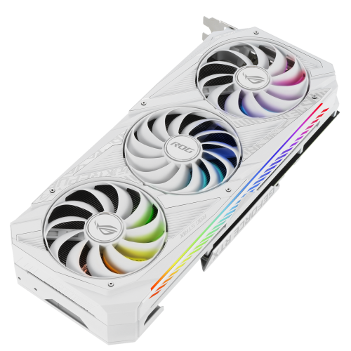 Фото Видеокарта Asus ROG GeForce RTX 3070 STRIX OC White 8192MB (ROG-STRIX-RTX3070-O8G-WHITE-V2 FR) Factory Recertified