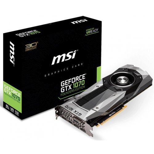 Продати Відеокарта MSI GeForce GTX 1070 Founders Edition 8192MB за Trade-In у інтернет-магазині Телемарт - Київ, Дніпро, Україна фото