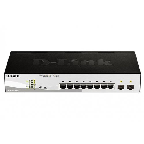 Купить Сетевой коммутатор D-Link DGS-1210-08P/E - цена в Харькове, Киеве, Днепре, Одессе
в интернет-магазине Telemart фото