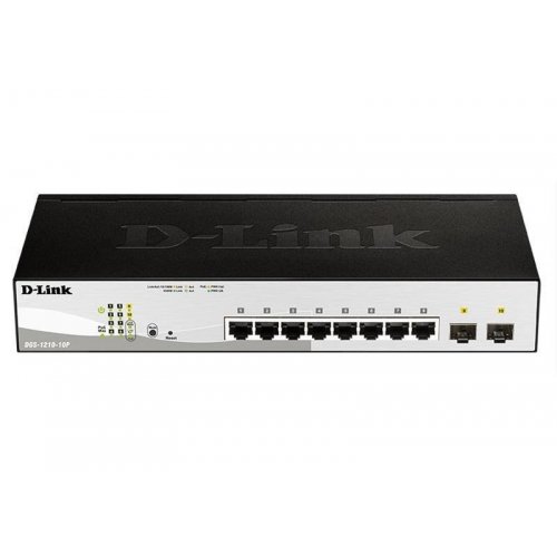 Мережевий комутатор D-Link DGS-1210-10P/E купити в Україні: Київ, Львів, Хмельницький, Тернопіль, Івано-Франківськ | Низька ціна, відгуки, характеристики від TELEMART фото