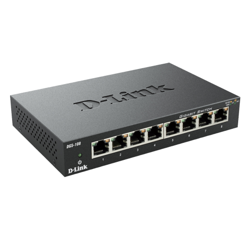 Купити Мережевий комутатор D-Link DGS-108/E - ціна в Києві, Львові, Вінниці, Хмельницькому, Франківську, Україні | інтернет-магазин TELEMART.UA фото
