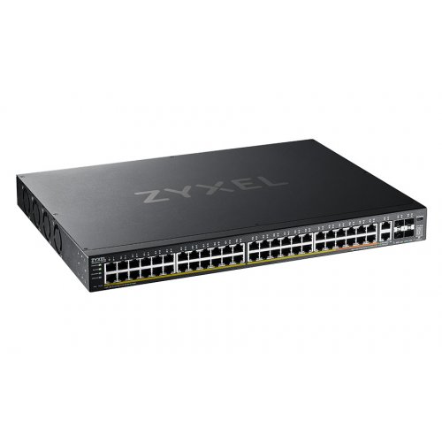 Мережевий комутатор Zyxel XGS2220-54HP (XGS2220-54HP-EU0101F) купити в Україні: Київ, Львів, Хмельницький, Тернопіль, Івано-Франківськ | Низька ціна, відгуки, характеристики від TELEMART фото