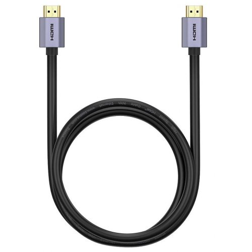 Купити Кабель Baseus High Definition Series Graphene HDMI-HDMI 4K 1.5m (WKGQ020101) Black - ціна в Києві, Львові, Вінниці, Хмельницькому, Франківську, Україні | інтернет-магазин TELEMART.UA фото