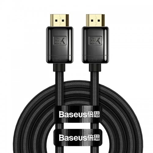 Купить Кабель Baseus High Definition Series Graphene HDMI-HDMI 8K 1m (WKGQ000001) Black - цена в Харькове, Киеве, Днепре, Одессе
в интернет-магазине Telemart фото