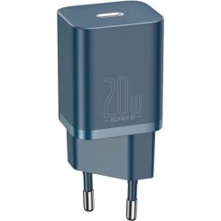 Мережевий зарядний пристрій Baseus Super Si Quick Charger USB Type-C 20W (CCSUP-B03) Blue