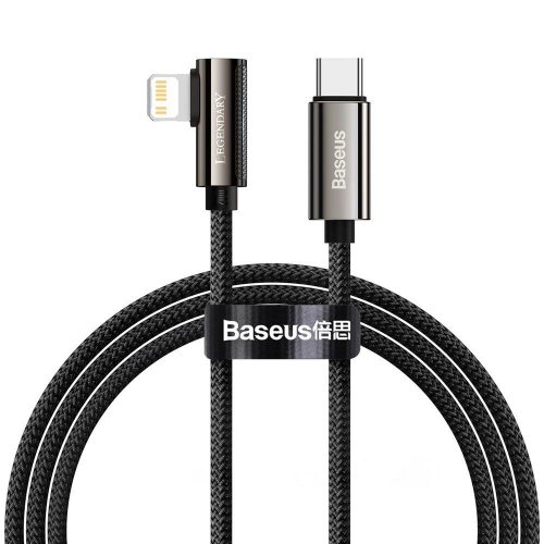 

Baseus Legend Series Elbow Fast Charging Data Cable Type-C-Lightning 20W 1m (CATLCS-01) Black