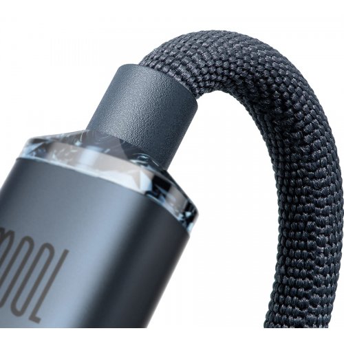 Купить Кабель Baseus Crystal Shine Series Fast Charging Data Cable USB Type-C-USB Type-C 100W 1.2m (CAJY000601) Black - цена в Харькове, Киеве, Днепре, Одессе
в интернет-магазине Telemart фото
