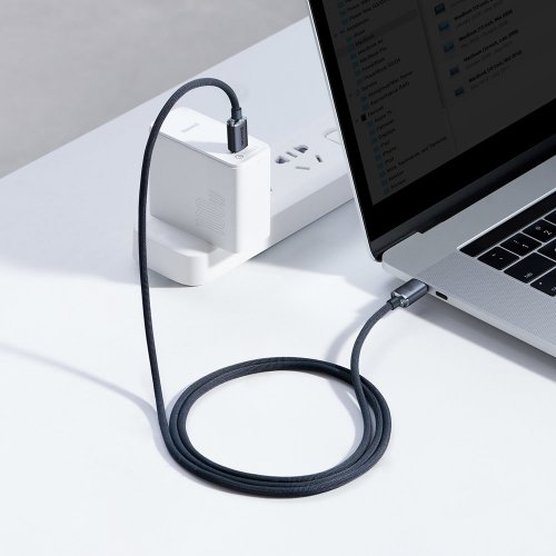 Купить Кабель Baseus Crystal Shine Series Fast Charging Data Cable USB Type-C-USB Type-C 100W 1.2m (CAJY000601) Black - цена в Харькове, Киеве, Днепре, Одессе
в интернет-магазине Telemart фото