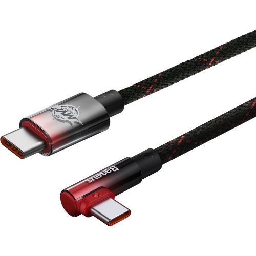 Купить Кабель Baseus MVP 2 Elbow-shaped Fast Charging Data Cable USB Type-C-USB Type-C 100W 1m(CAVP000620) Black/Red - цена в Харькове, Киеве, Днепре, Одессе
в интернет-магазине Telemart фото