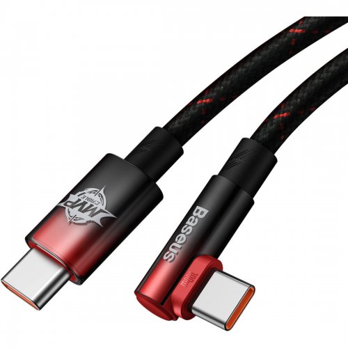 Купить Кабель Baseus MVP 2 Elbow-shaped Fast Charging Data Cable USB Type-C-USB Type-C 100W 1m(CAVP000620) Black/Red - цена в Харькове, Киеве, Днепре, Одессе
в интернет-магазине Telemart фото