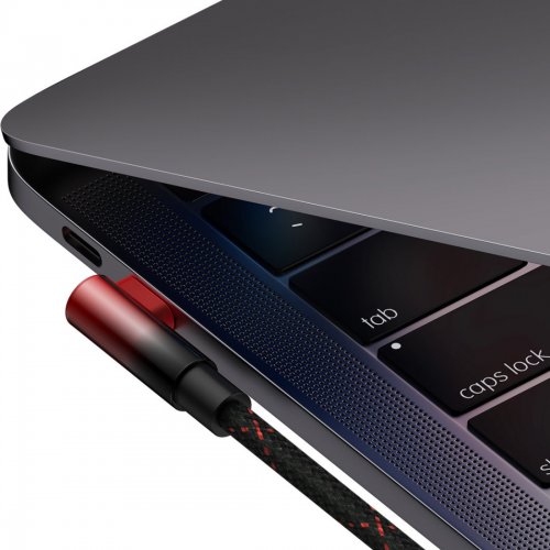 Купить Кабель Baseus MVP 2 Elbow-shaped Fast Charging Data Cable USB Type-C-USB Type-C 100W 1m(CAVP000620) Black/Red - цена в Харькове, Киеве, Днепре, Одессе
в интернет-магазине Telemart фото