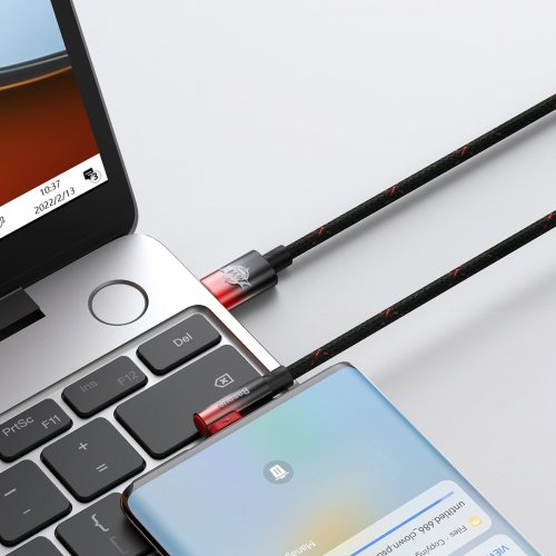 Купить Кабель Baseus MVP 2 Elbow-shaped Fast Charging Data Cable USB Type-C-USB Type-C 100W 1m(CAVP000620) Black/Red - цена в Харькове, Киеве, Днепре, Одессе
в интернет-магазине Telemart фото