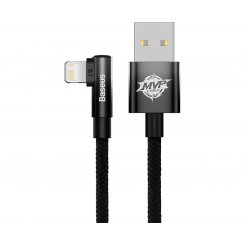 Кабель Baseus MVP 2 Elbow-shaped Fast Charging Data Cable USB-Lightning 2.4A 1m (CAVP000001) Black