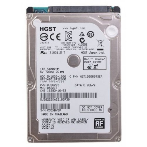 Продать Жесткий диск Hitachi Travelstar 5K1000 1TB 8MB 5400RPM 2.5" (0J26223) по Trade-In интернет-магазине Телемарт - Киев, Днепр, Украина фото