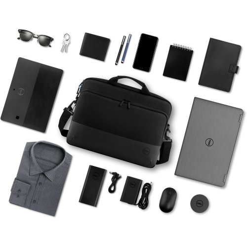 Сумка Dell 15" Pro Slim Briefcase 15 PO1520CS (460-BCMK-2211ITS) Black купити в Україні: Київ, Львів, Хмельницький, Тернопіль, Івано-Франківськ | Низька ціна, відгуки, характеристики від TELEMART фото