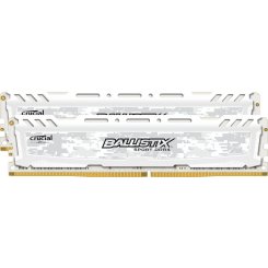 ОЗП Crucial DDR4 16GB (2x8GB) 2400Mhz Ballistix Sport LT White (BLS2C8G4D240FSC)