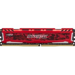 Фото Crucial DDR4 4GB 2400Mhz Ballistix Sport LT Red (BLS4G4D240FSE)