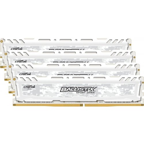 Продати ОЗП Crucial DDR4 64GB (4x16GB) 2400Mhz Ballistix Sport LT White (BLS4C16G4D240FSC) за Trade-In у інтернет-магазині Телемарт - Київ, Дніпро, Україна фото
