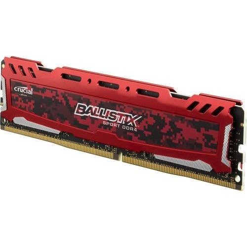 Photo RAM Crucial DDR4 8GB 2400Mhz Ballistix Sport LT Red (BLS8G4D240FSE)