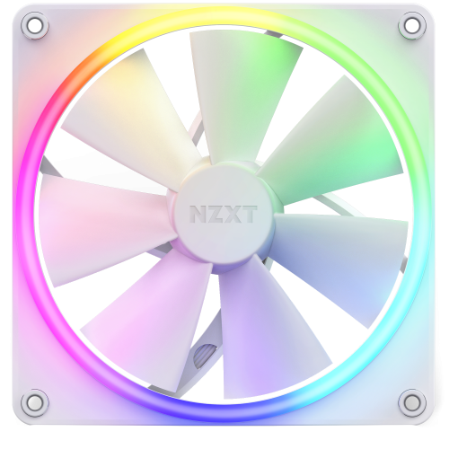 Кулер для корпуса NZXT F140 RGB (RF-R14SF-W1) White купити з перевіркою сумісності: огляд, характеристики, ціна у Києві, Львові, Вінниці, Хмельницькому, Івано-Франківську, Україні | інтернет-магазин TELEMART.UA фото