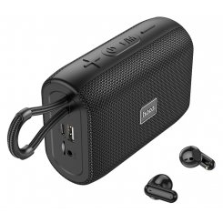 Портативная акустика HOCO HC15 Poise 2-in-1 sports speaker with BT headset (6931474783646) Black