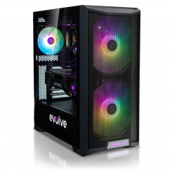 Комп'ютер EVOLVE GamePart Platinum 2H+ (EVGP-P2Hi1360KFN407TI-D532S1TBk) Black / Intel Core i5-13600KF (3.5–5.1), 14 ядер / RTX 4070 Ti / 32 ГБ (DDR5) / 1024 ГБ (SSD)